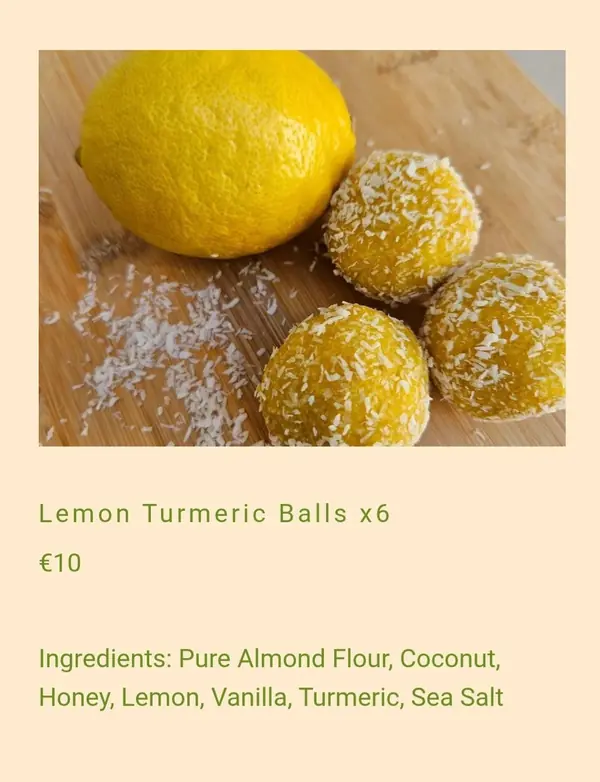 Lemon Turmeric Balls