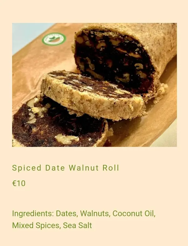 Spiced Date Walnut Roll